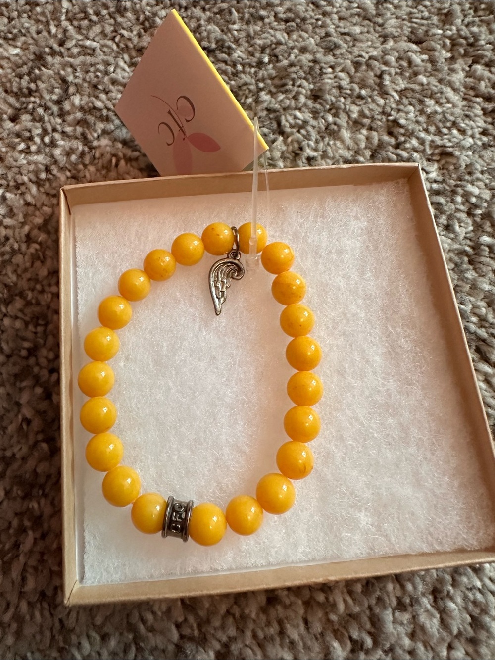Yellow Beaded Bracelet